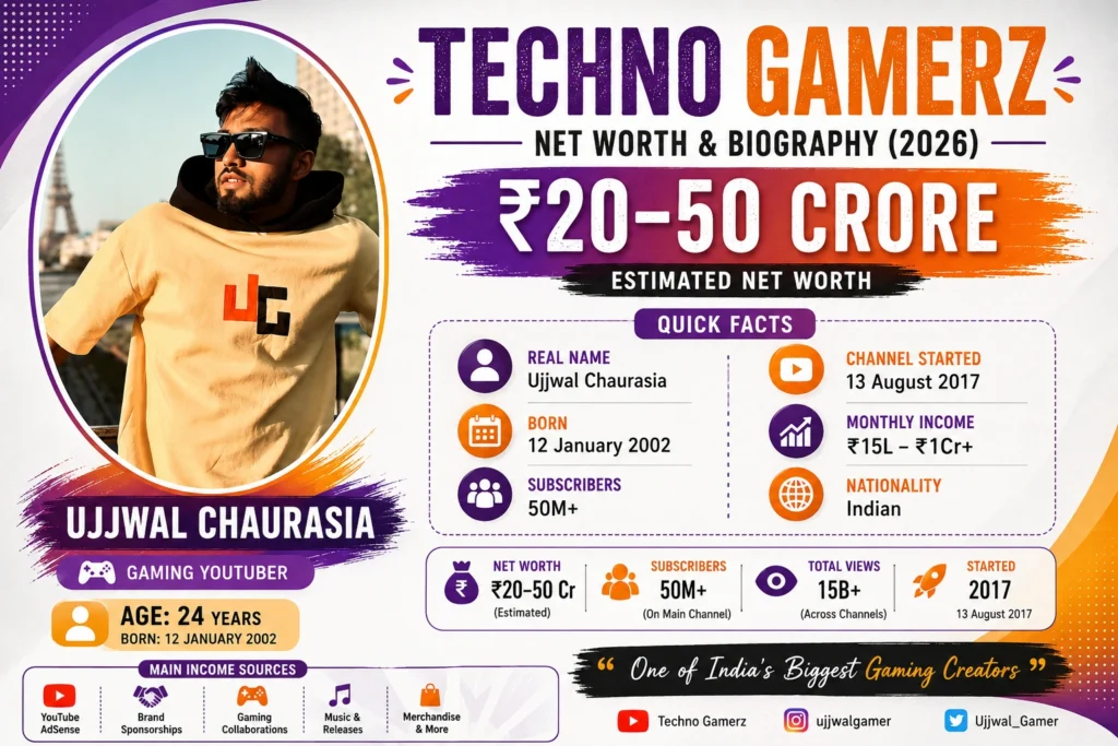 Techno Gamerz Net Worth 2026: Income, Age, Subscribers, Biography & Success Story techno gamerz net worth
